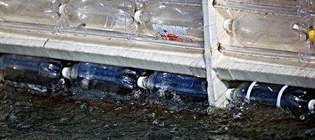 Boat built from soda bottles prepares to set sail