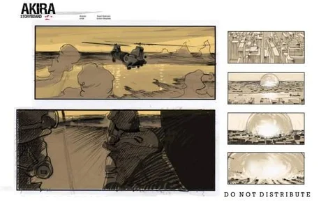 Akira Storyboards show what could have been