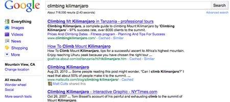 Google highlights social content in search results