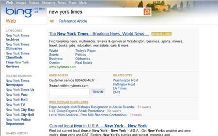 Microsoft revamps Bing with interactive Foursquare map