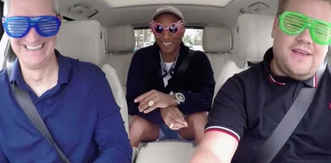 Corden Got Tim Cook in His Car Before the Apple Event