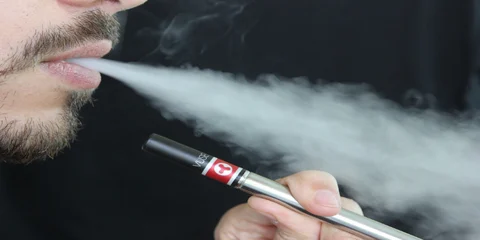 Man Vaping