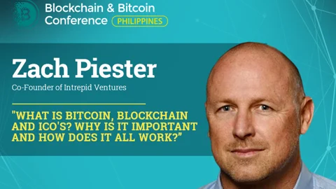 Zach Piester advises on blockchain investments at the Blockchain & Bitcoin Conference Philippines