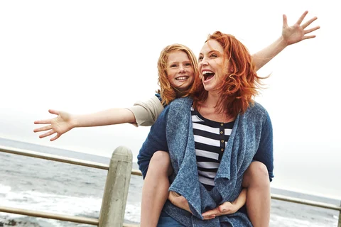 Mom with her daughter