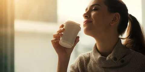 Woman Drinking Coffee