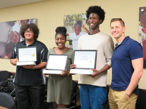 Youth taking Awards