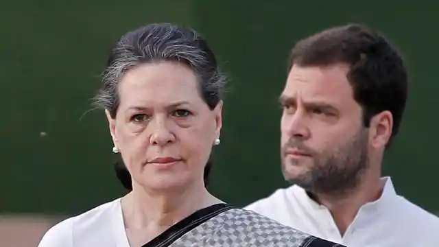 Sonia and Rahul Gandhi.