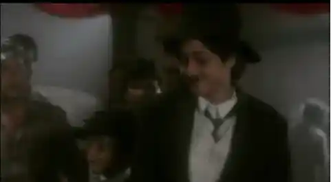 Sridevi as Chaplin in a scene from <i>Mr. India</i> (1987)