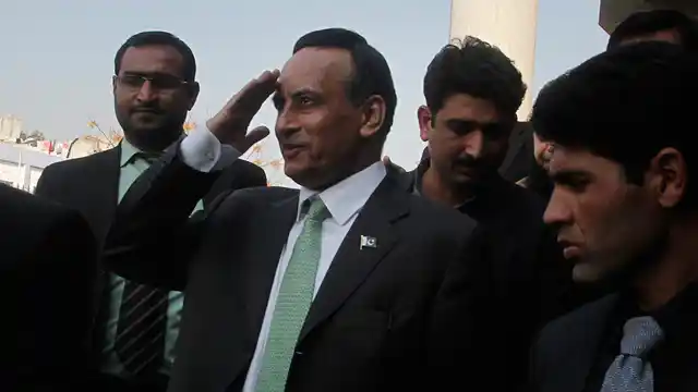 Former Pakistani ambassador to the US, Husain Haqqani. 