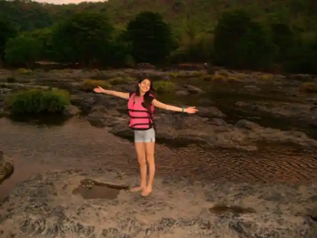 Anushka on a holiday with friends
