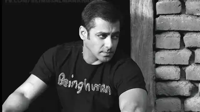 Salman Khan sporting a <i>Being Human</i> tee. 
