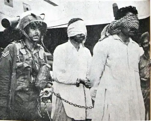 Two Pakistani officers, Captain Ghulam Hussain and Capt Mohammad Sajjad, were captured. (Photo Courtesy: Twitter/<a href="https://twitter.com/SpokespersonMoD">SpokespersonMoD</a>)
