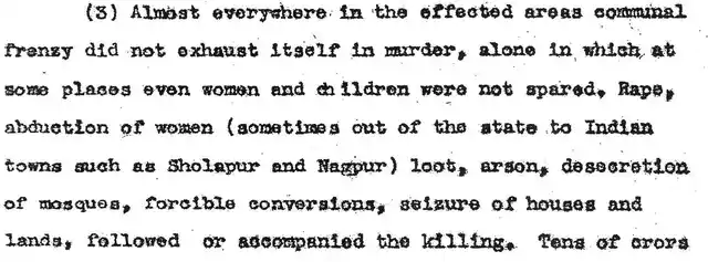 From the Sunder Lal Committee Report.
