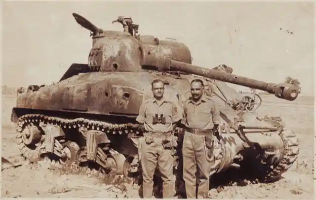 Indian army officers with a destroyed Pakistani tank in Sept ‘65 (Photo: Wickimedia Commons)