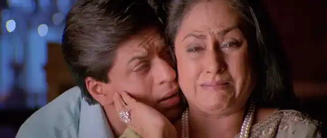 Jaya Bachchan and Shah Rukh Khan in <i>Kabhi Khushi Kabhi Gham.</i>