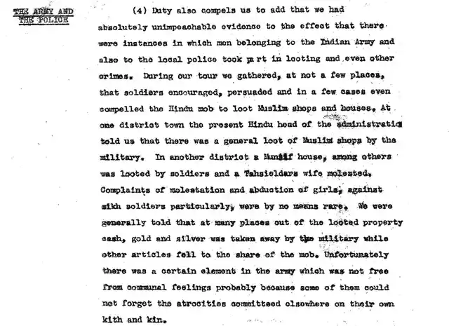 From the Sundar Lal Committee Report.
