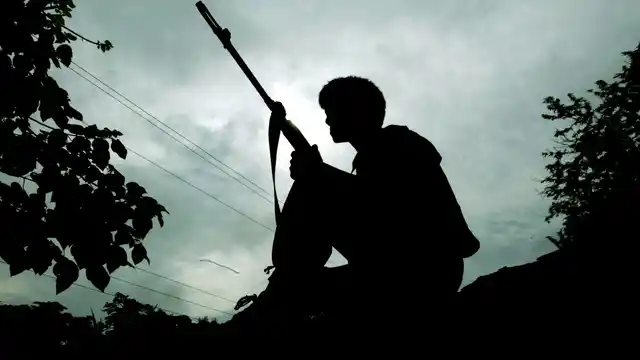 A Naga rebel stands guard. (Photo: Reuters)