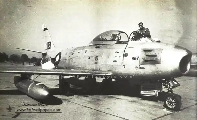 Pakistani Sabre F-86 during the 1965 war. (Photo: Pakistan Air Force)