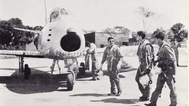 Vintage Sabre F-86 in 1965, Pakistan. (Photo: Defence.pk)