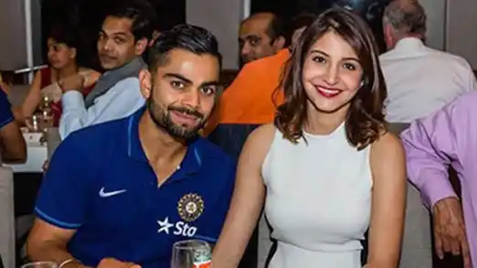 Anushka Sharma and Virat Kohli ahead of the 2015 World Cup Semi Final in Australia. (Photo: Facebook/ IndianLinkAustralia)