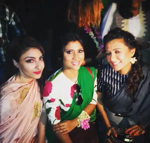 Soha Ali Khan, Konkona Sen Sharma and Mini Mathur. (Photo: <a href="https://editor.thequint.com/story/konkonas">Twitter/konkonas</a>)