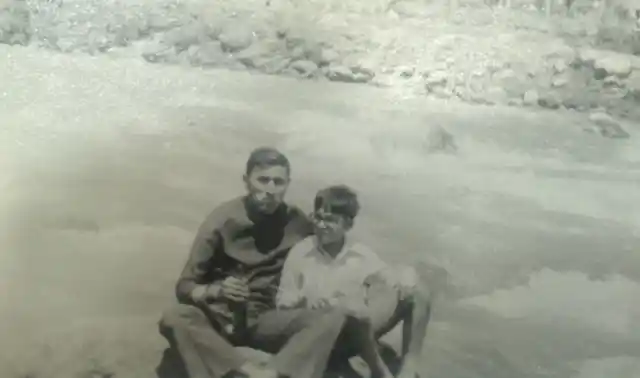 With my father, the half-Sabre Slayer. (Photo: Rohit Khanna/The Quint)