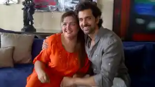 Sunaina Roshan with brother Hrithik Roshan.
