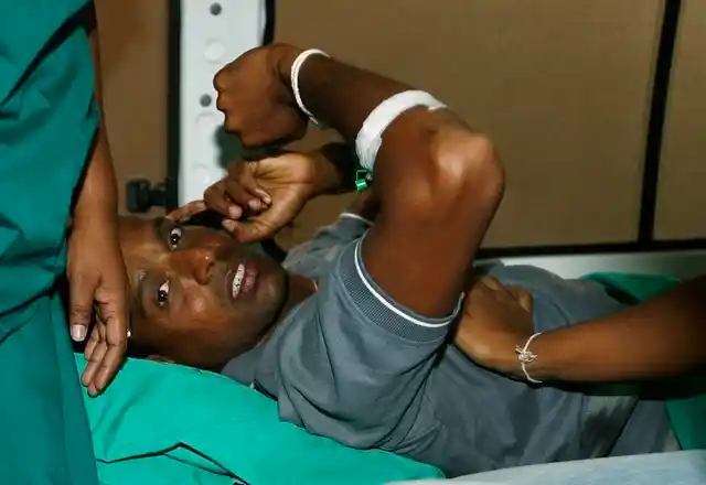Thilan Samaraweera, a member of the Sri Lankan cricket team, who was injured during the attack on his team in Lahore in March, 2009. (Photo: Reuters)