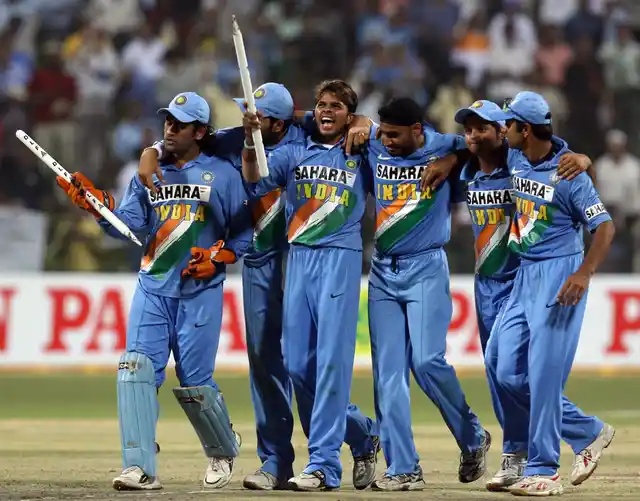 File image of the Indian cricket team at the Zayed cricket stadium in Abu Dhabi, United Arab Emirates on April 19, 2006. (Photo: Reuters)