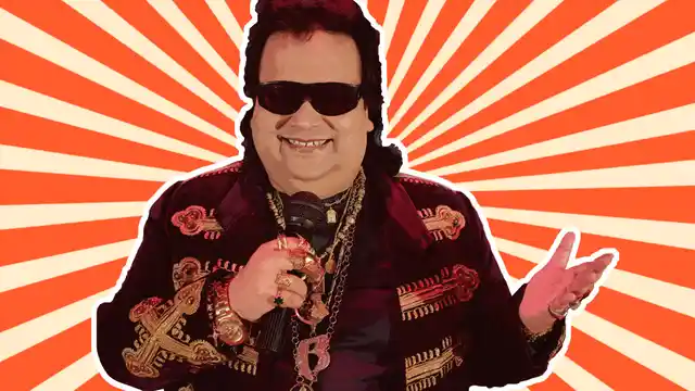 Bappi Lahiri on Cloud 9. (This photo has been edited by <b>The Quint</b>)