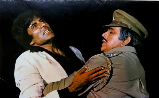 Dilip Kumar with Amitabh Bachchan in <i>Shakti</i>