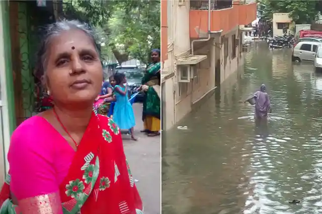 Rains could not stop her from doing her daily job: Delivering over 300 packets of milk. (Photo: The News Minute)