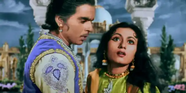 Dilip Kumar with Madhubala in <i>Mughal E Azam</i>