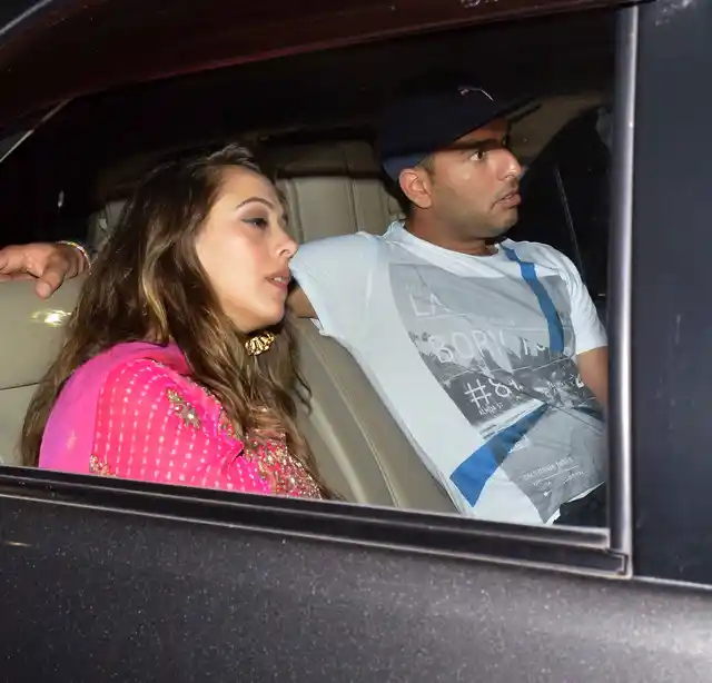 Yuvraj Singh with fiancée Hazel Keech. (Photo: Yogen Shah)
