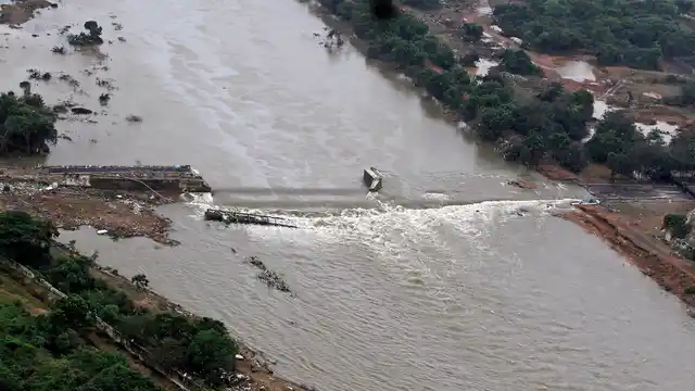 The Adyar River in Chennai. 