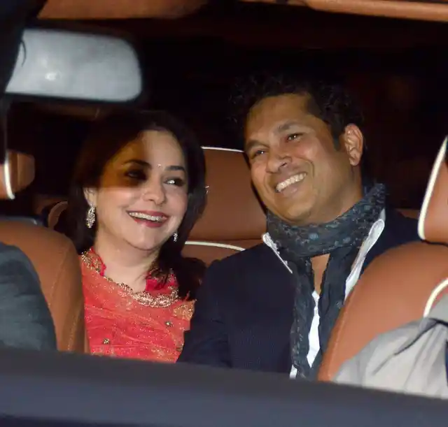 Sachin Tendulkar and his wife Anjali. (Photo: Yogen Shah)