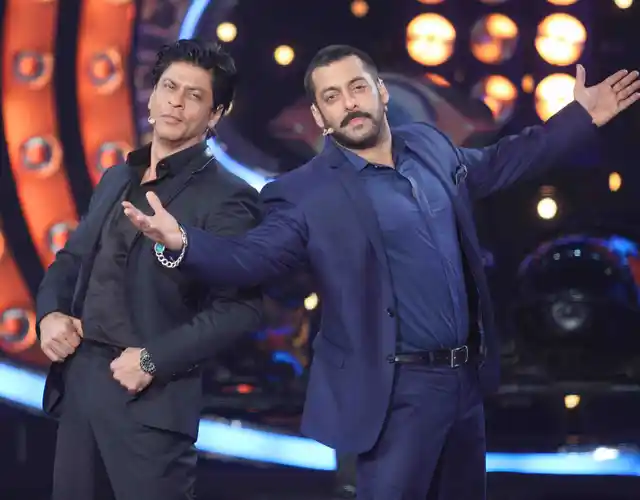 Shah Rukh Khan and Salman Khan on <i>Bigg Boss. </i>