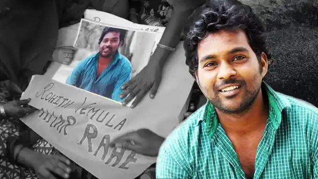 Rohith Vemula, the PhD scholar from Hyderabad University who committed suicide. (Photo: Altered by <b>The Quint</b>)