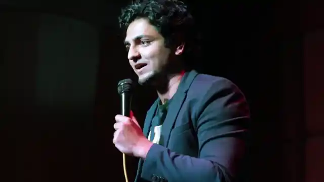 A still from one of Kenny Sebastian’s standup comedy videos. 