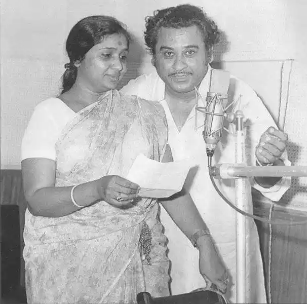 Asha Bhosle with Kishore Kumar (Photo courtesy: Facebook)