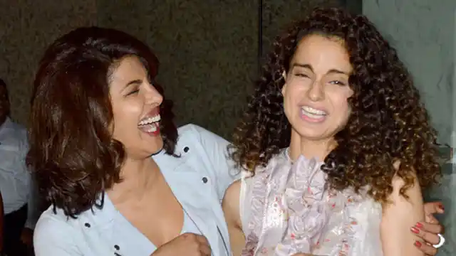 Priyanka Chopra with Kangana Ranaut.