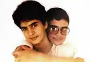 A childhood picture of Rahul & Priyanka.
