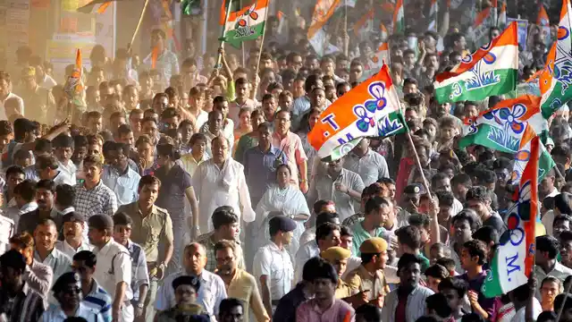 West Bengal Chief Minister and TMC supremo Mamata Banerjee at a rally ahead of the upcoming State Assembly election in Kolkata (Photo: PTI)