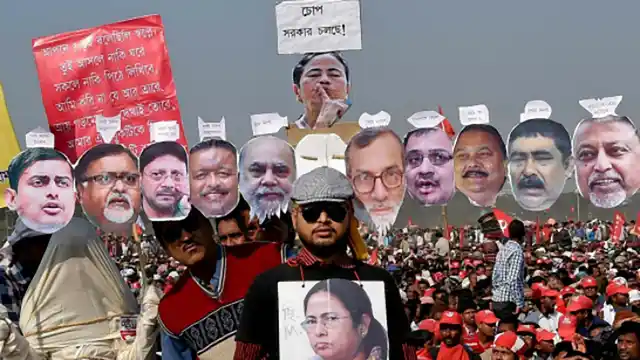 A CPI-M protest against Mamata Banerjee government. (Photo: PTI)