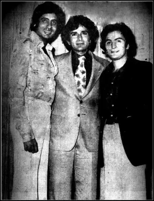Amitabh Bachchan poses with Shashi and Rishi Kapoor (Photo: srbachchan.tumblr.com)