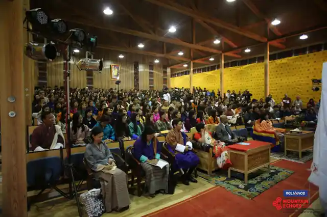 Audience at Royal University of Bhutan. (Photo Courtesy: Phub Tshering)