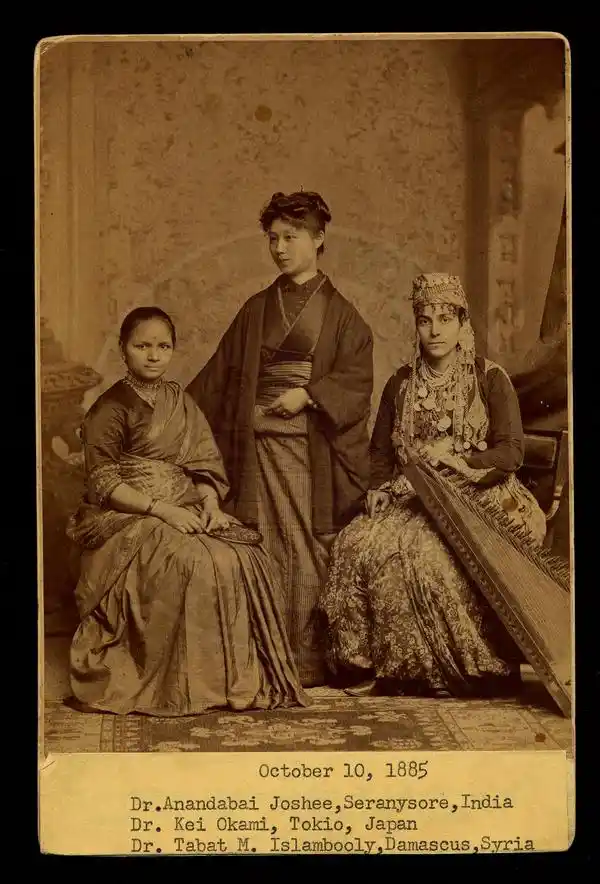 Dr Anandi Joshi with her batchmates from Japan and Syria.