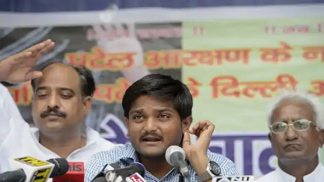 Patidar Anamat Andolan Samiti activist Hardik Patel during a press conference in New Delhi, on 30 August 2015. (Photo: IANS)