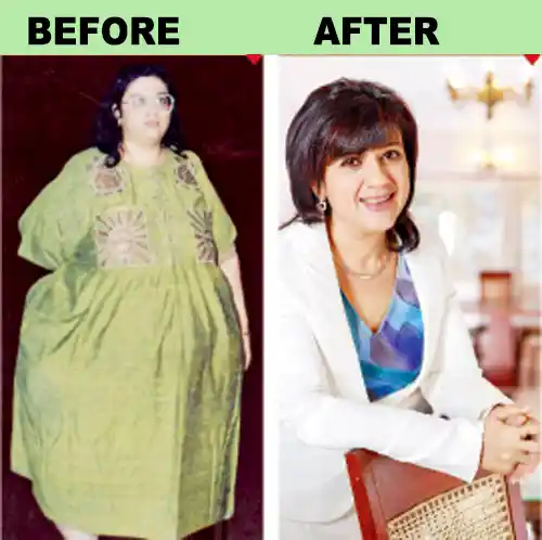 Naini went from a massive 160 kgs to a svelte 60 kgs(Photo courtesy: Naini Setalvad) 