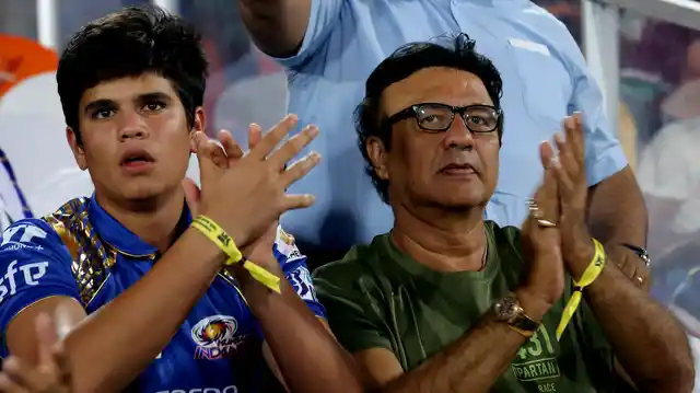 Well of course he was not alone, Anu Mallik was also spotted alongside Arjun. (Photo: BCCI)